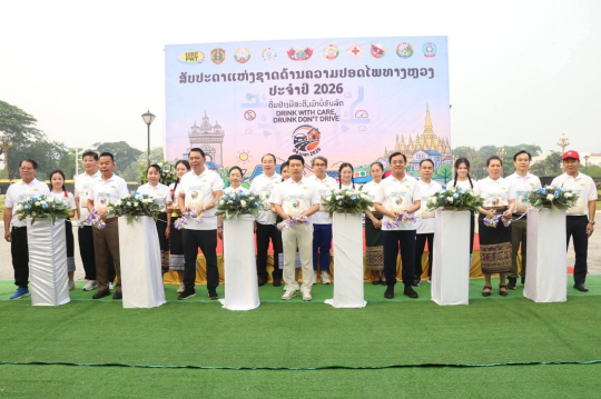 Laos Launches Road Safety Week 2026 with Focus on Drunk Driving Prevention